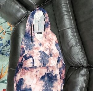 Vibrant Tie-Dye Hoodie Dress